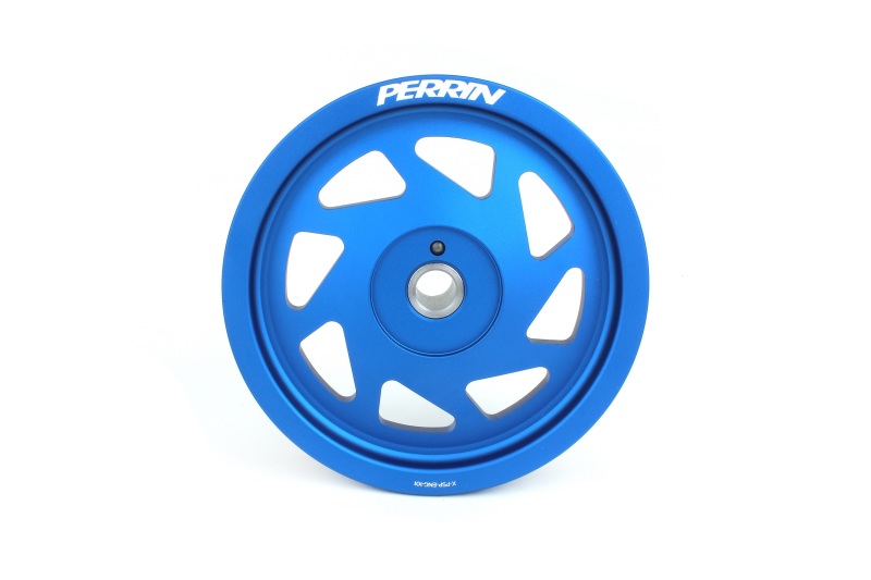 Toyota GR86 Crank Pulley - Perrin Performance - Lightweight - Blue - `22-`25 Toyota GR86 Crank Pulley - Perrin Performance - Lightweight - Blue - `22-`25